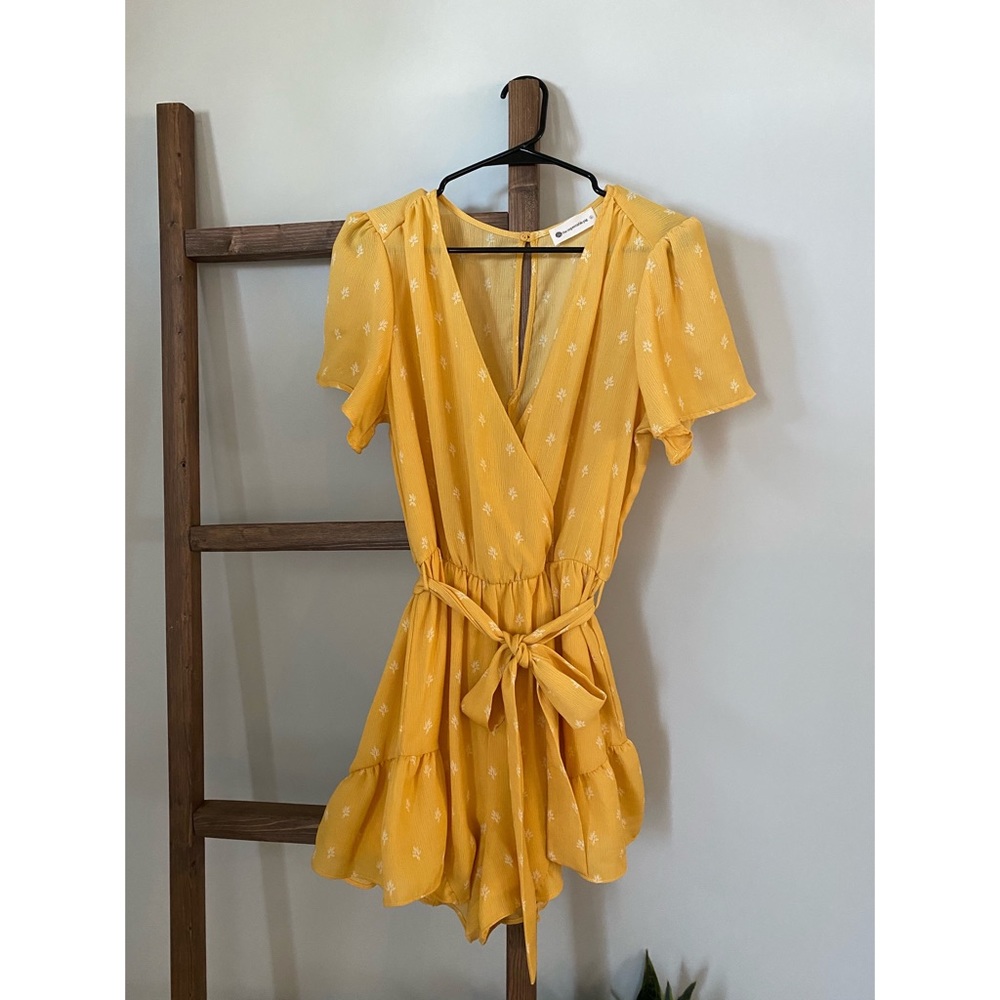 Sunflower Romper NWOT